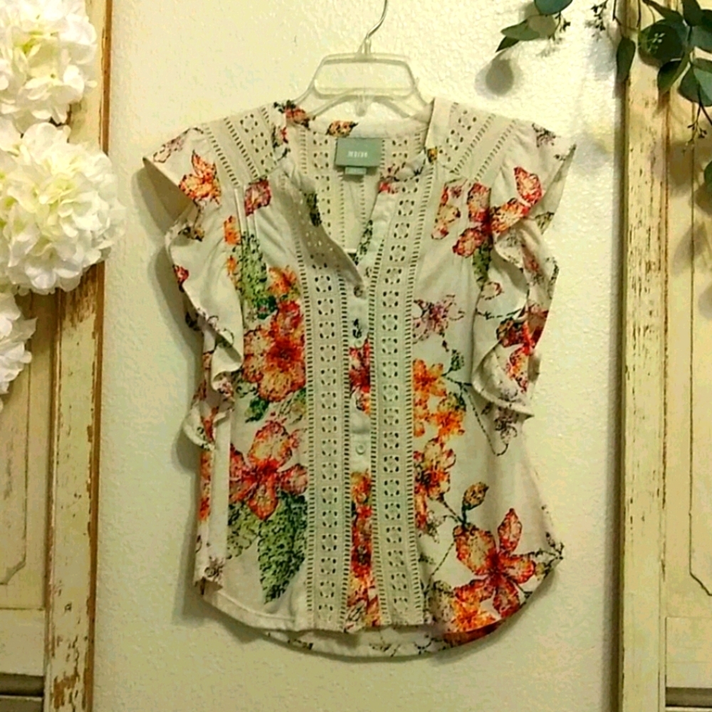 Maeve by Anthropologie floral tank